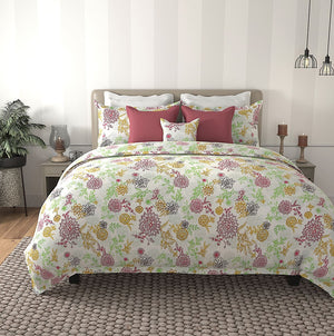 Msc Wheel Flower Egyptian Cotton Bed Sheet by By Adab