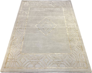 On The Edge Hand Tufted Carpet (6x7) By Qaaleen - Home Artisan