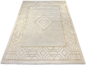 On The Edge Hand Tufted Carpet (6x7) By Qaaleen - Home Artisan