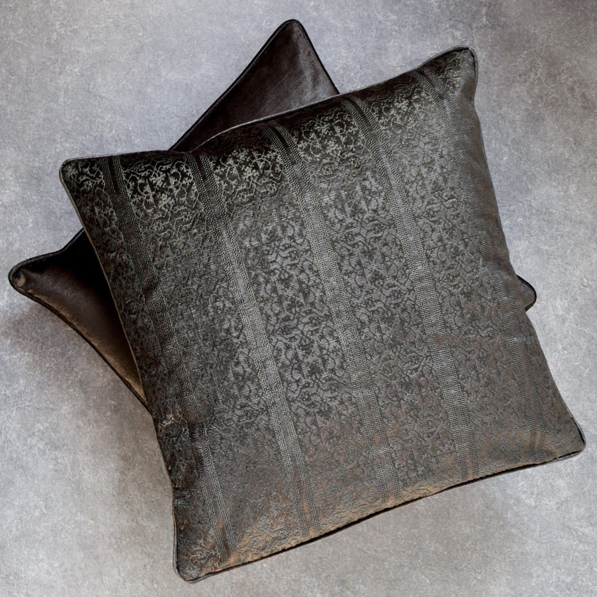 Ara Green Embroidered Cushion Cover by Valaya Home for Tapestry