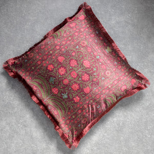 Red Printed Cushion Cover by Peter D'Ascoli - Home Artisan