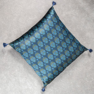 Blue and Green Printed Cushion Cover by Tapestry