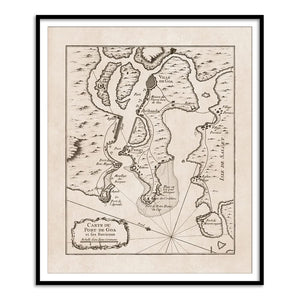 Carte du port de Goa [1764] - Home Artisan
