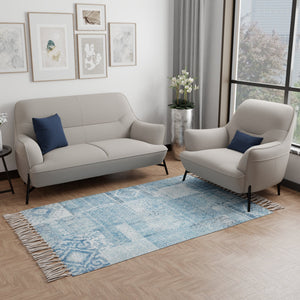 Uplift Indigo & Blue Dhurrie - Home Artisan