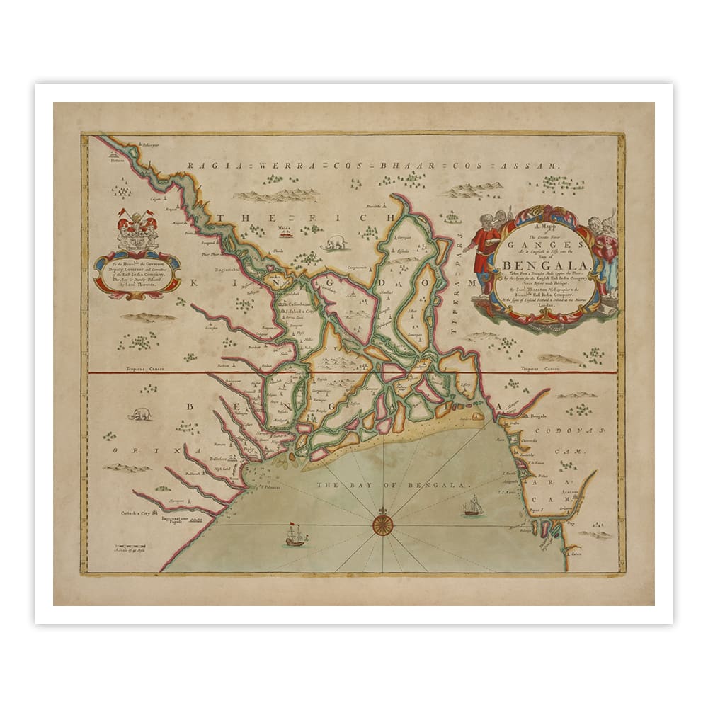 The great river Ganges into the Bay of Bangala - Home Artisan