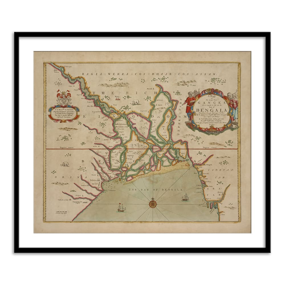 The great river Ganges into the Bay of Bangala - Home Artisan