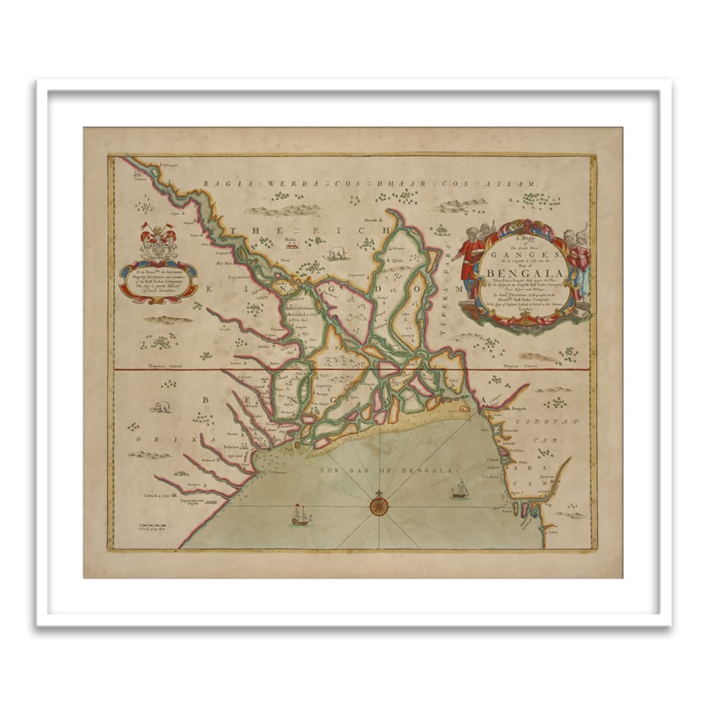 The great river Ganges into the Bay of Bangala - Home Artisan