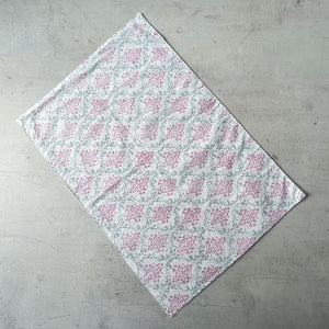 Ahida Floral Pattern Hand Block Print Bed Sheet
