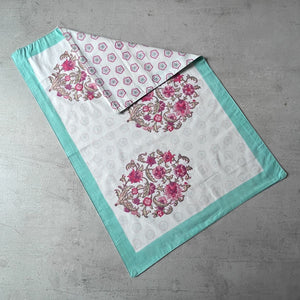 Anaya Floral Pattern Hand Block Print Bed Sheet