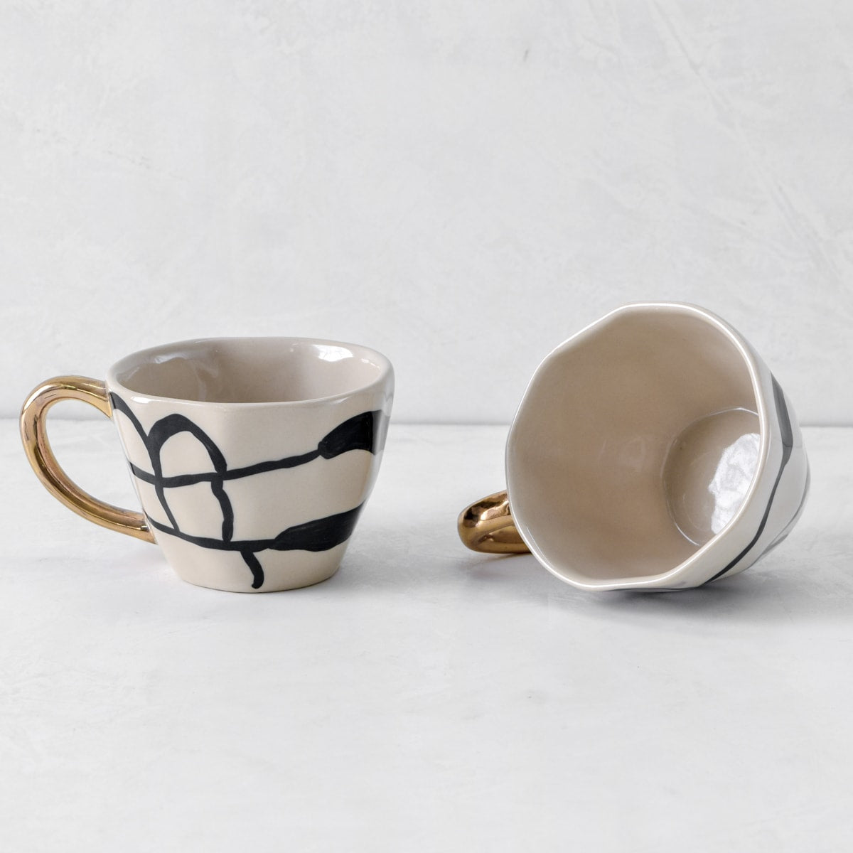 Catalina Brushstrokes Handmade Ceramic Cup