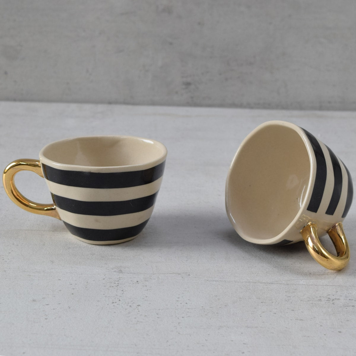 Camden Bold Stripe Handmade Ceramic Cup