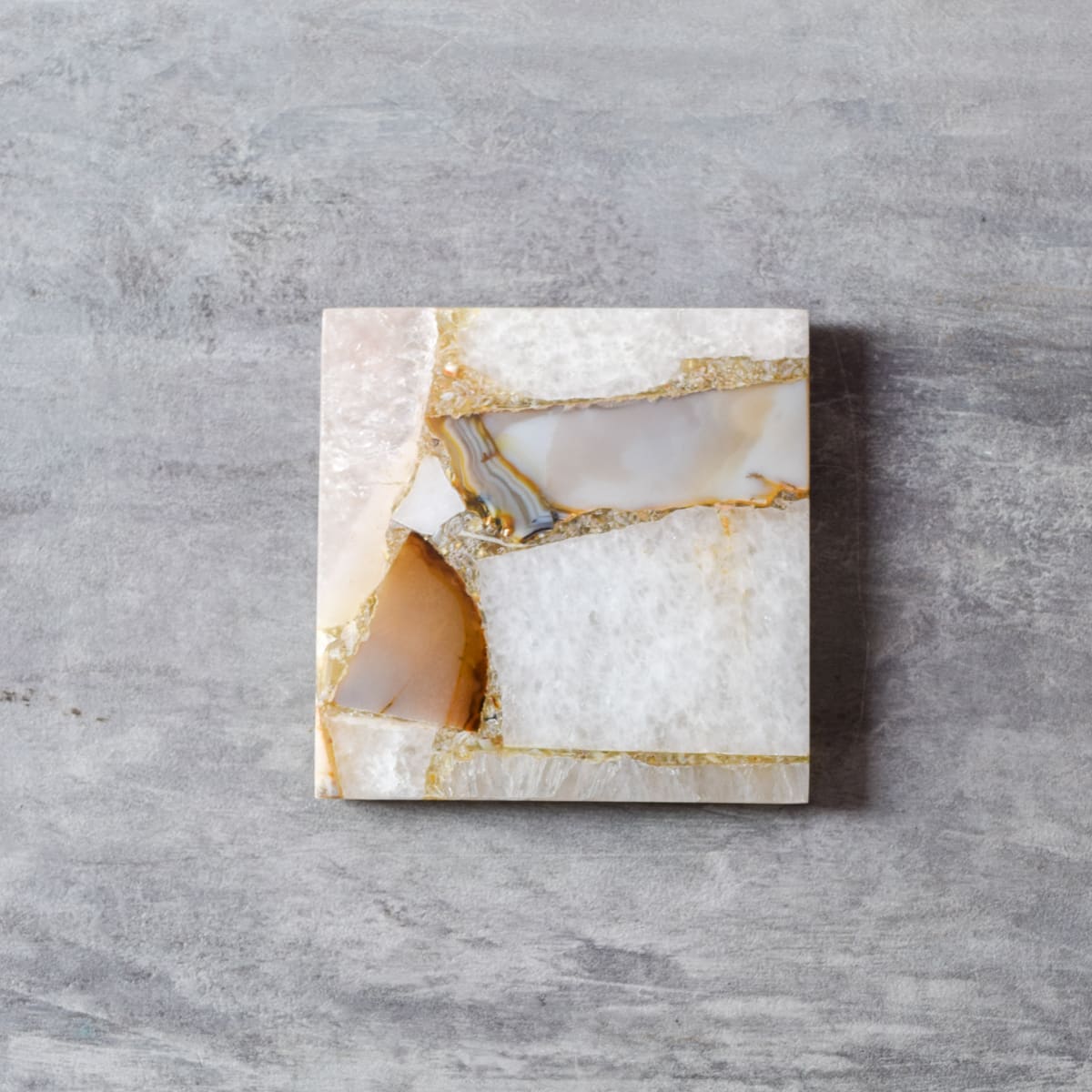 Valentina Composite Agate Coasters (Set of 2) - Home Artisan