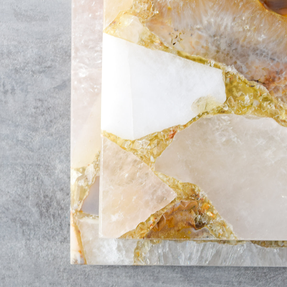 Valentina Composite Agate Coasters (Set of 2)