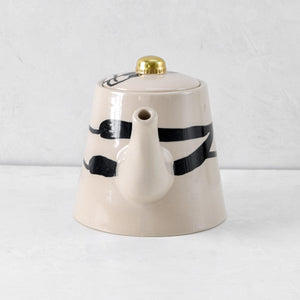 Catalina Brushstrokes Ceramic Teapot - Home Artisan