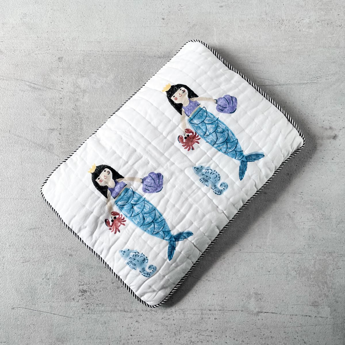 Nerissa Hand Block Print Cotton Quilt Set