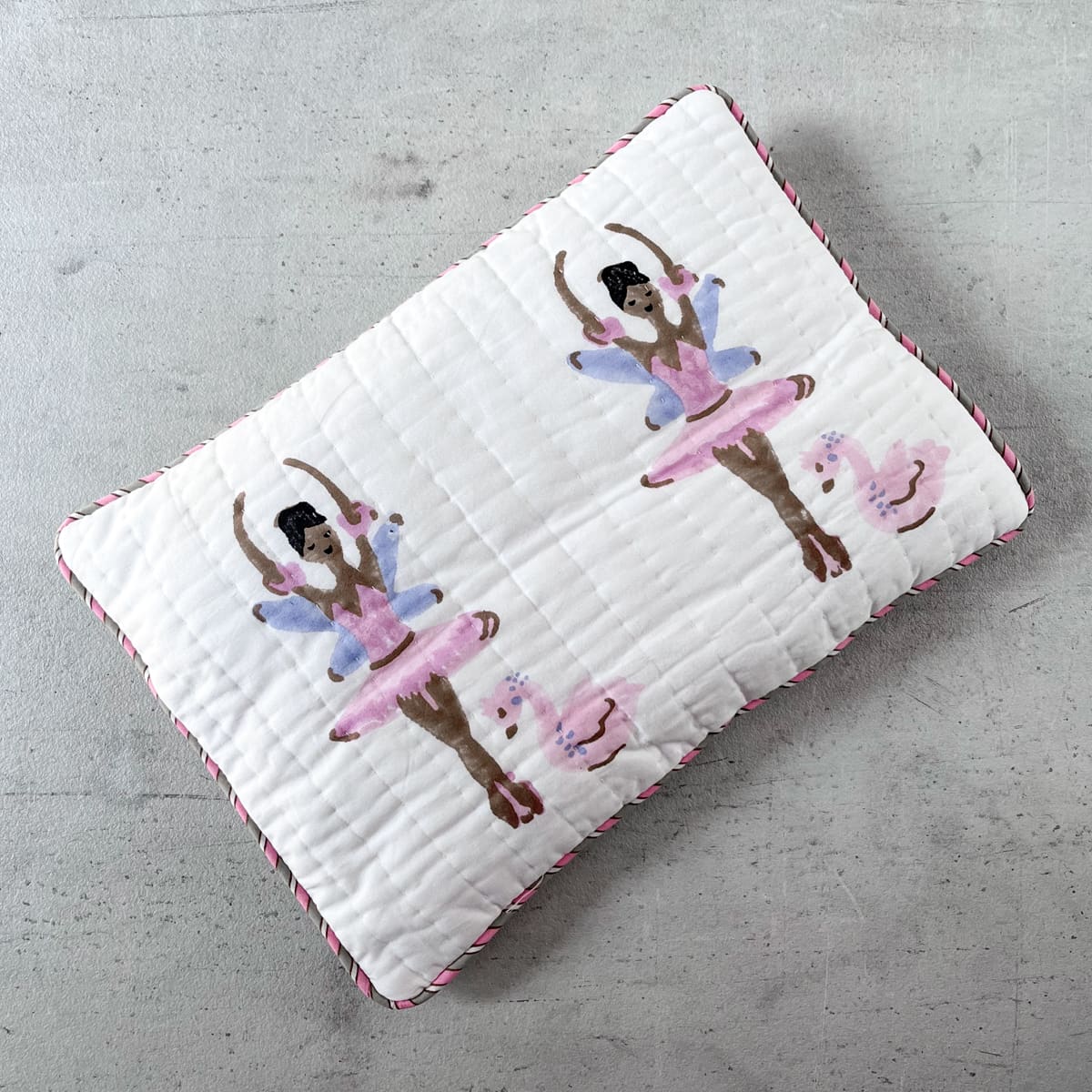 Nerina Ballerina Hand Block Print Cotton Quilt Set