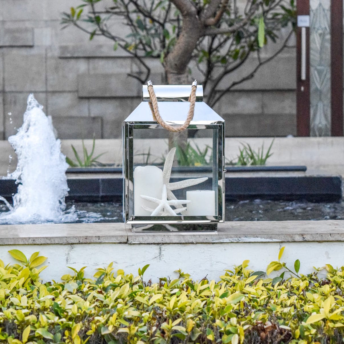 Augustin Stainless Steel Lantern