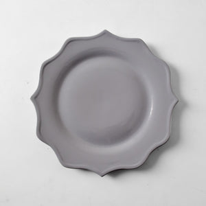 Grey Lotus Dinner Plate - Set of 4