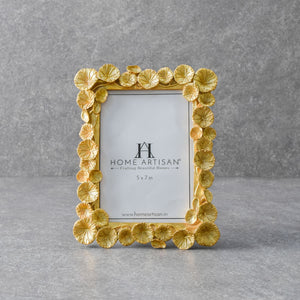 Malia Golden Leaf Photo Frame (5x7)