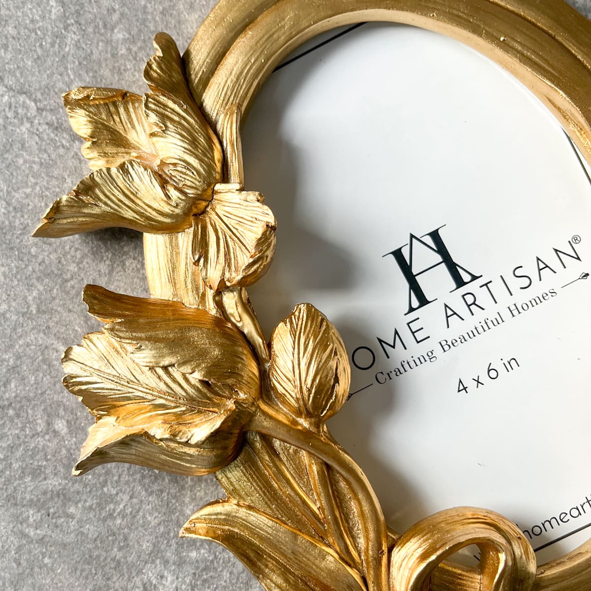 Marchesa Floral Detail Golden Photo Frame (4x6)