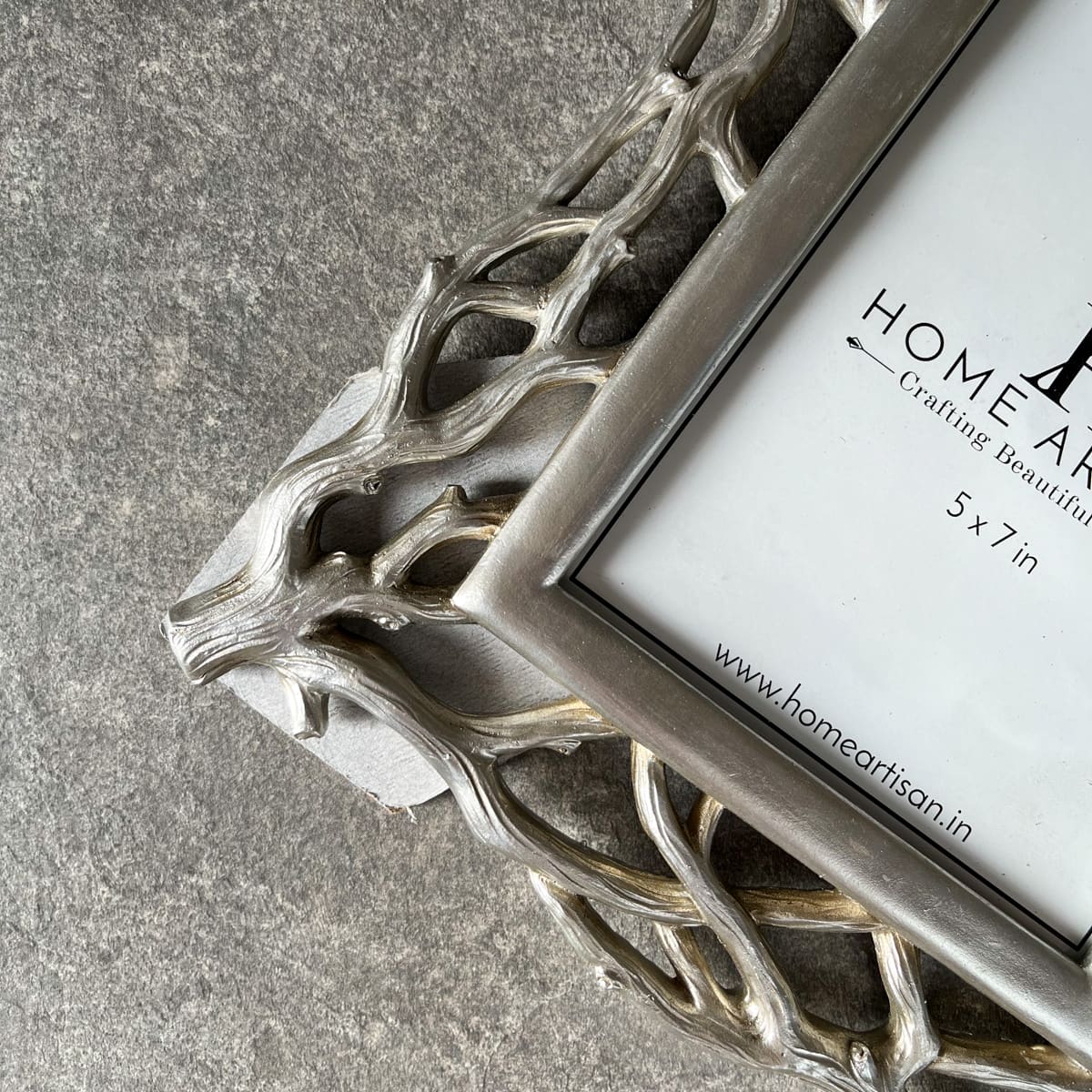 Vera Twig Detail Silver Photo Frame (5x7)