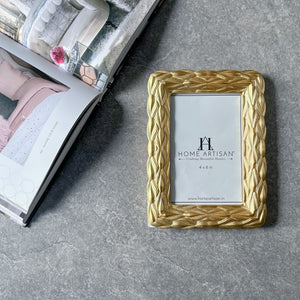 Pippa Golden Leaf Photo Frame (4x6)