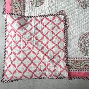 Spring Paisley Hand Block Print Quilt