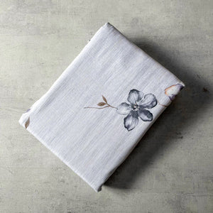 Thistle Botanical Print Cotton Linen Duvet Cover - Home Artisan