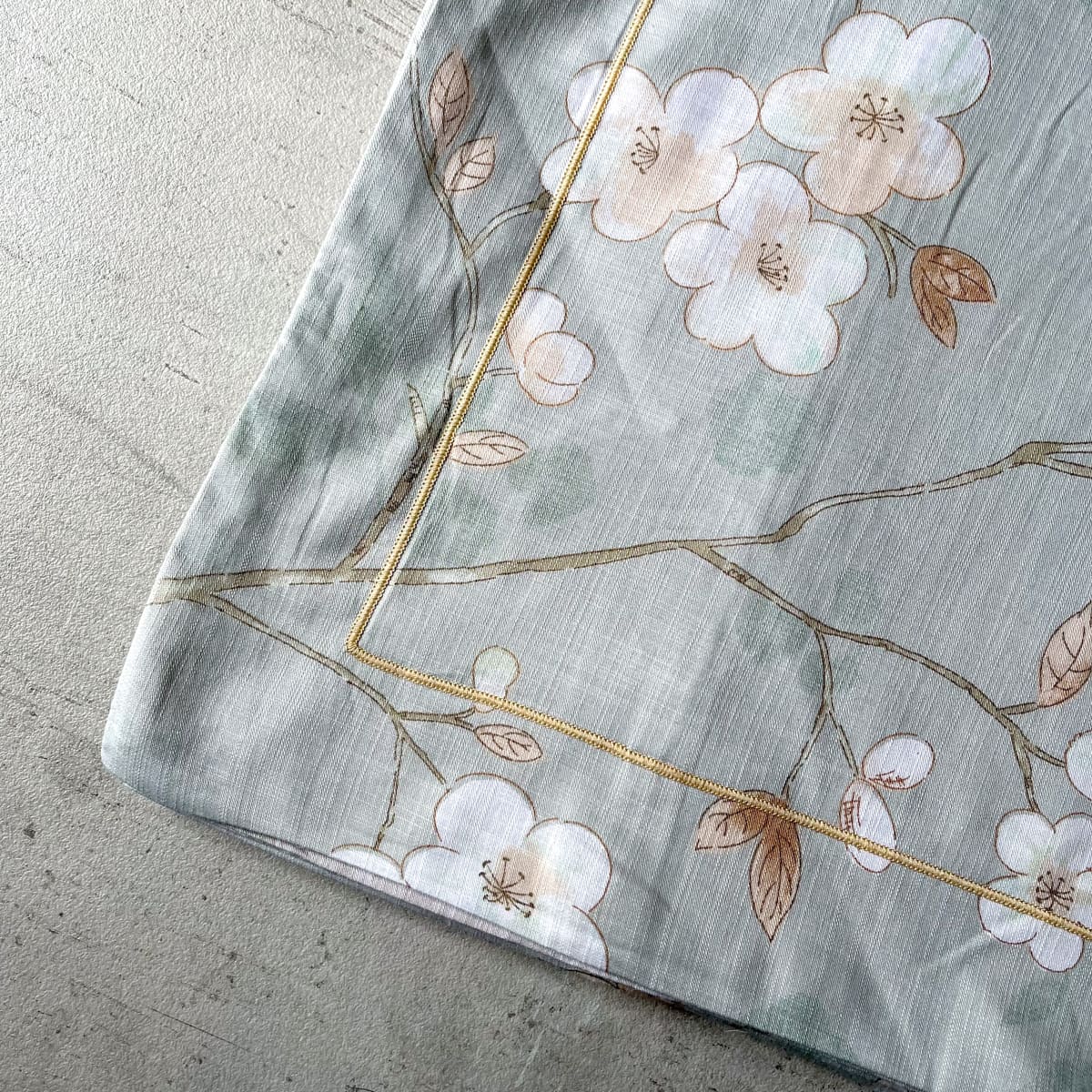 Midori Botanical Print Cotton Linen Duvet Cover