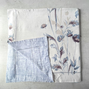 Florence Botanical Print Cotton Linen Duvet Cover