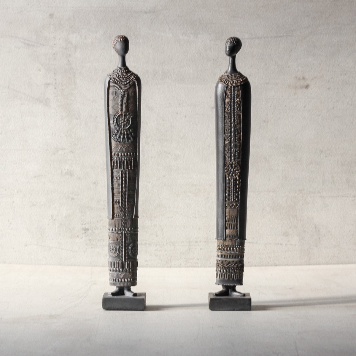 Maasai Women Sculptures (Set of 2)