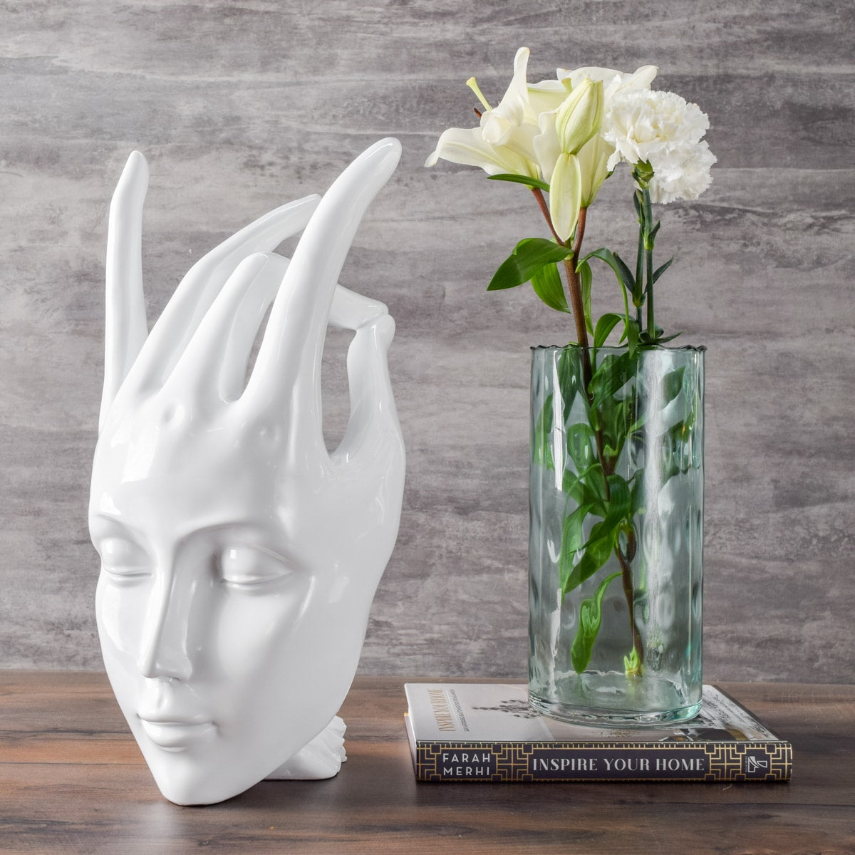 On Her Fingertips Sculpture - Home Artisan