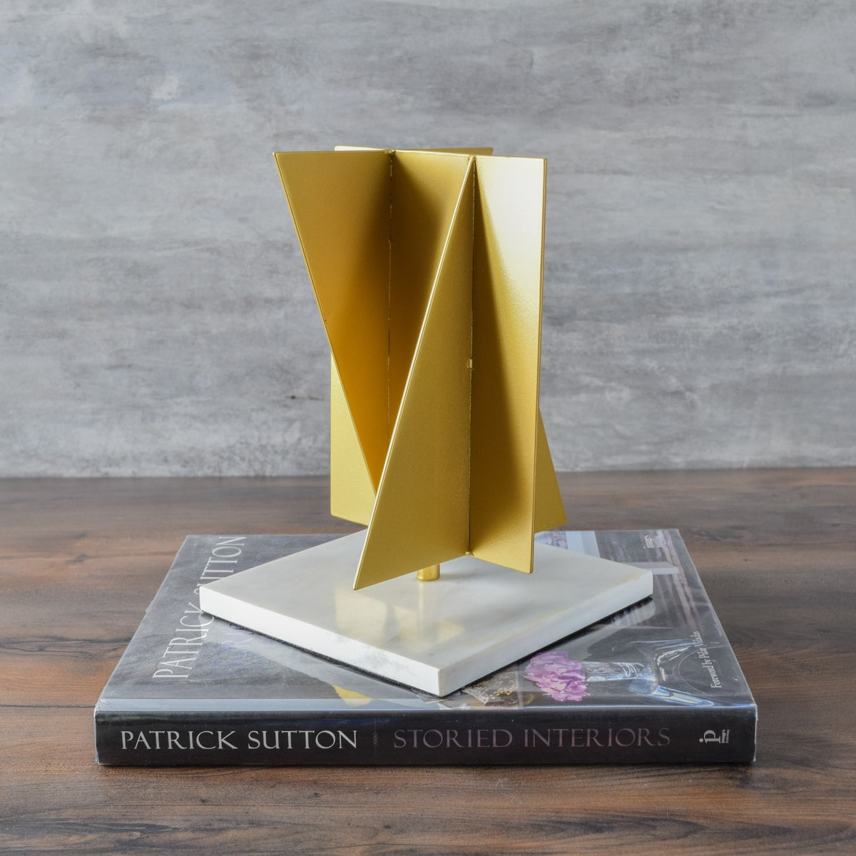 Intersection Geometric Metallic Sculpture - Home Artisan