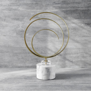 Althea Golden Spiral Sculpture - Home Artisan