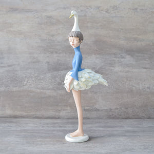 Isabella Swan Girl Sculpture - Blue