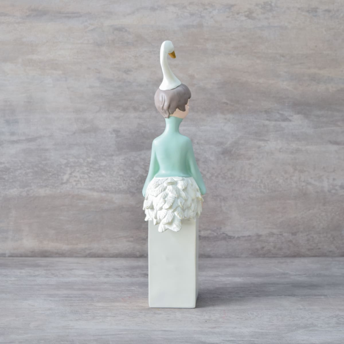 Isabella Swan Girl Sculpture - Green