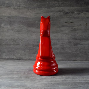 Chess Horse Sculpture - Red