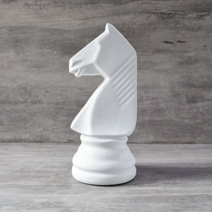 Chess Horse Sculpture - White - Home Artisan