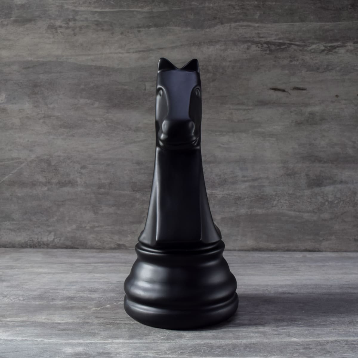 Chess Horse Sculpture - Black