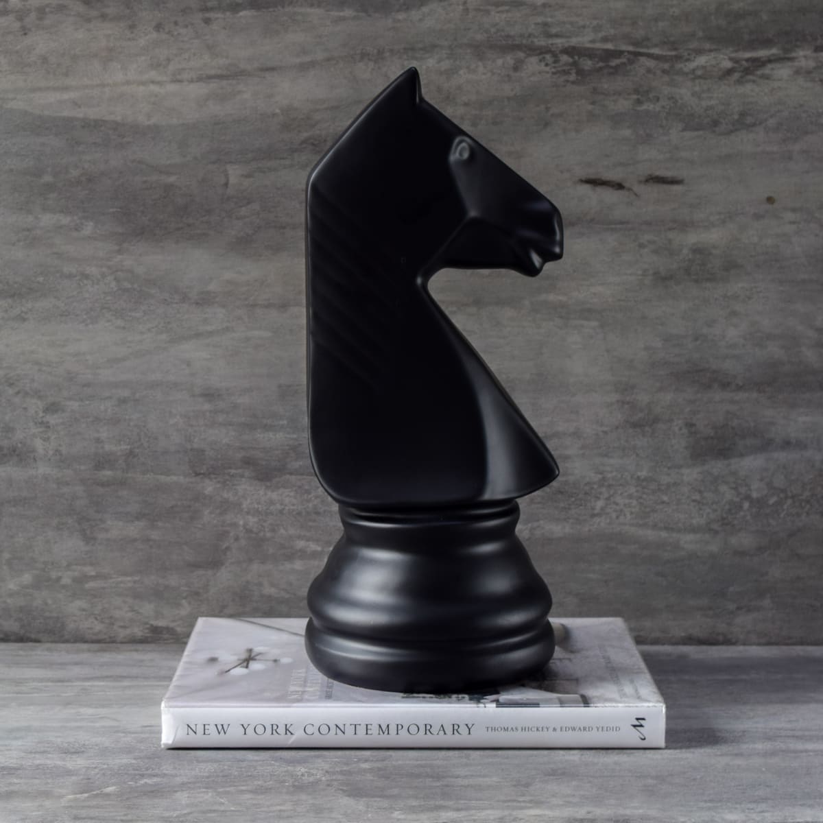 Chess Horse Sculpture - Black - Home Artisan