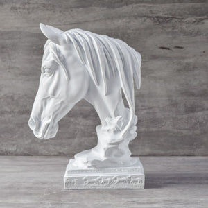 Elwood Horse Sculpture - White