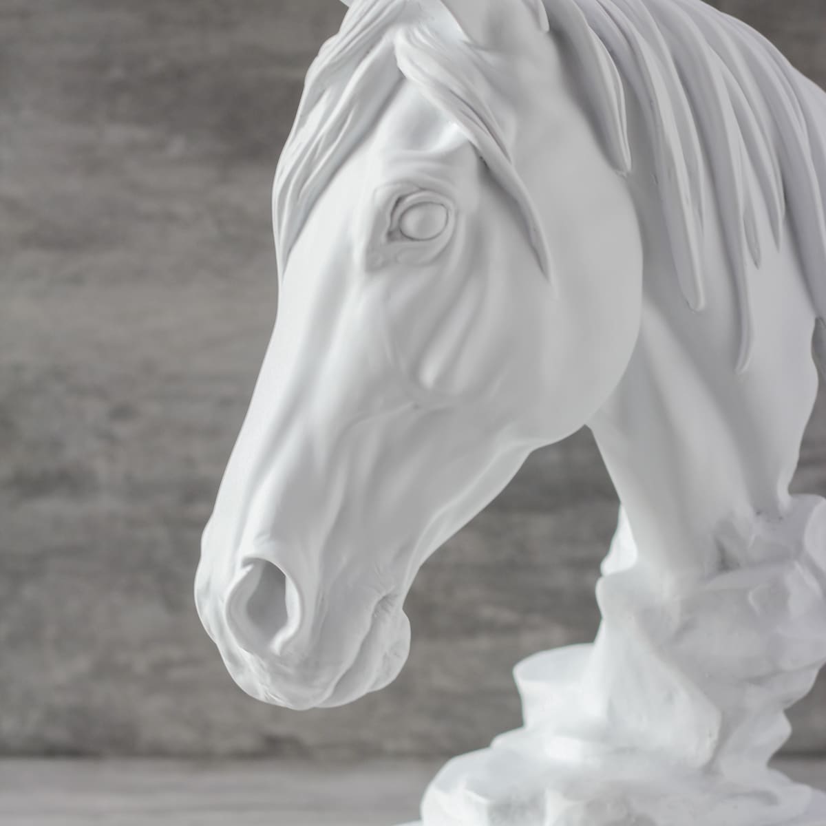 Elwood Horse Sculpture - White