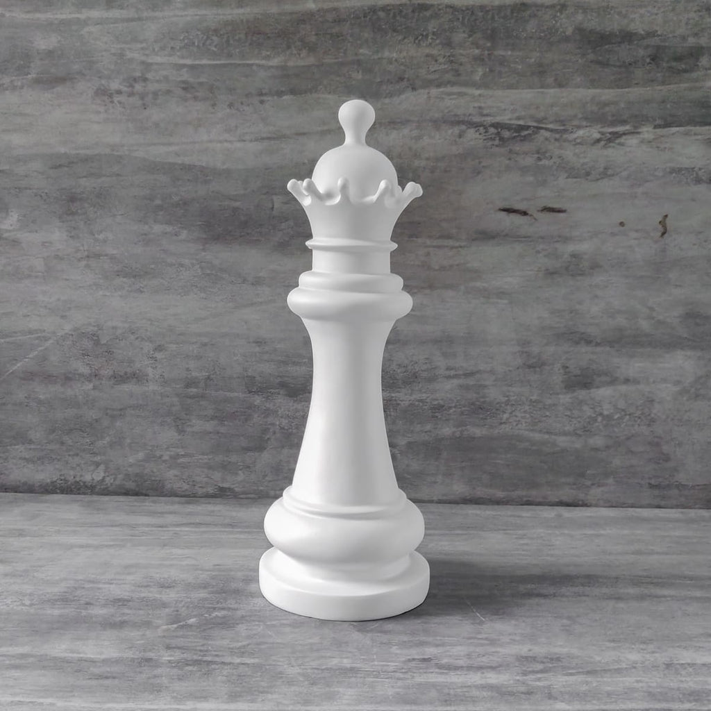 Buy Chess Queen Sculpture - White - Home Artisan