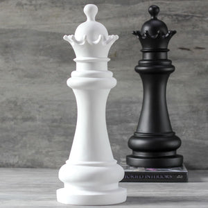 Chess Queen Sculpture - White