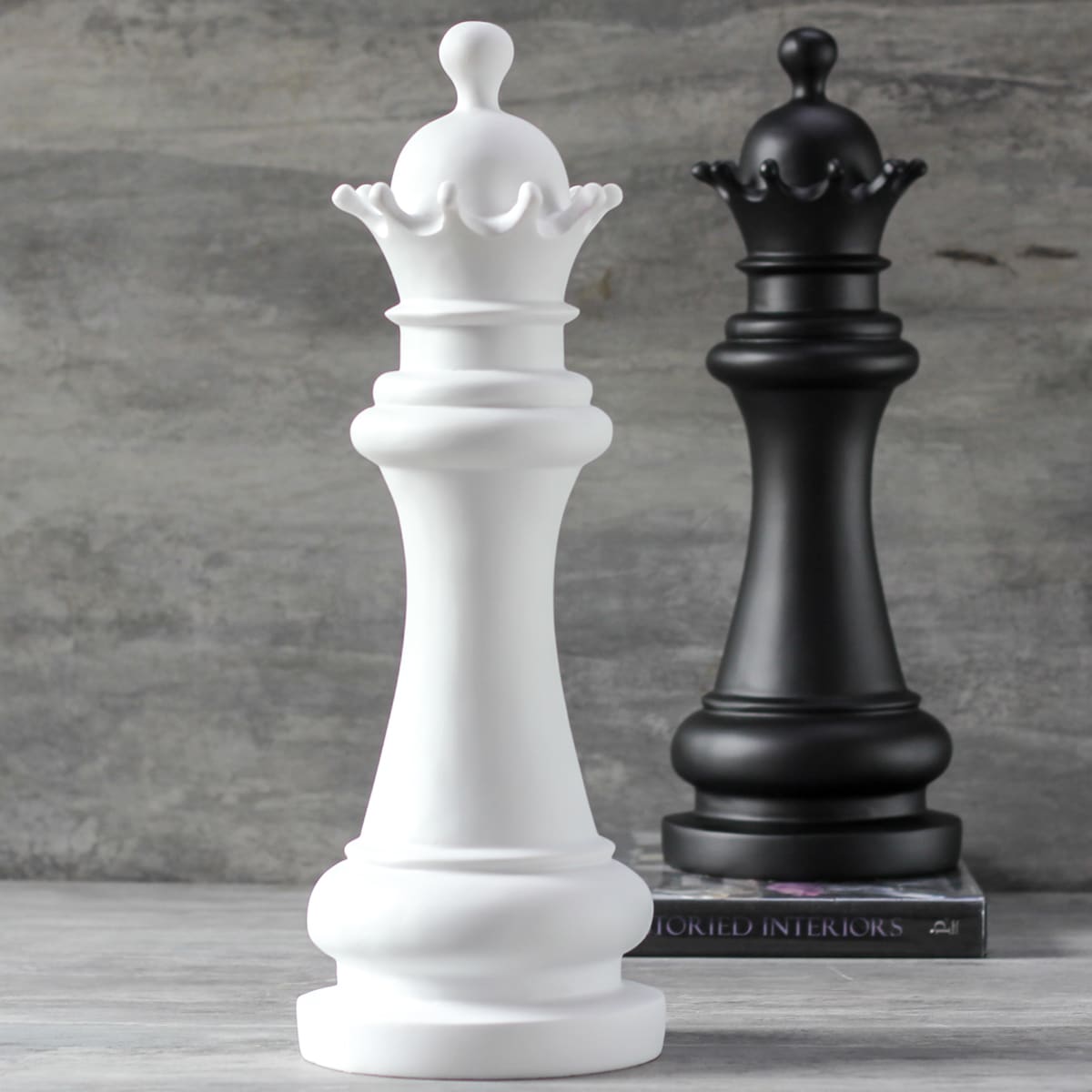 Buy Chess Queen Sculpture - White - Home Artisan