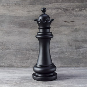 Chess Queen Sculpture - Black