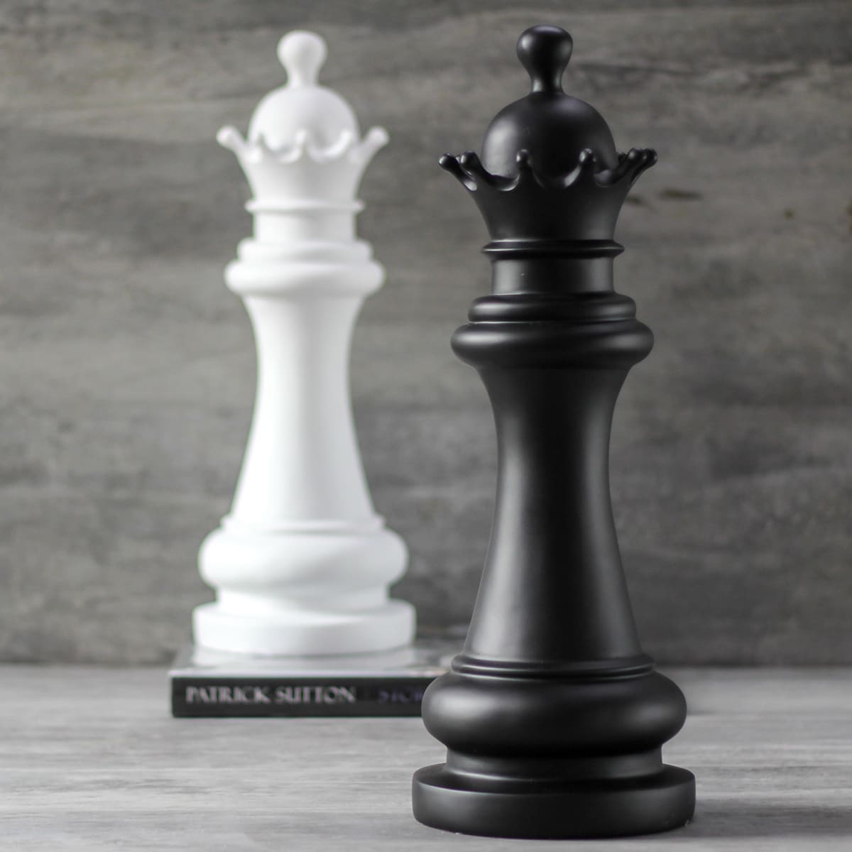 Buy Chess Queen Sculpture - Black - Home Artisan