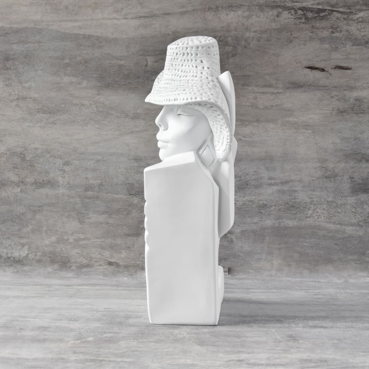 Dakota with a Hat Sculpture