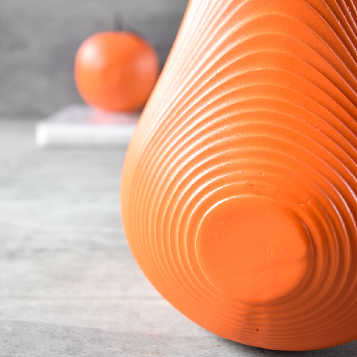 Corinna Orange Pear Sculpture