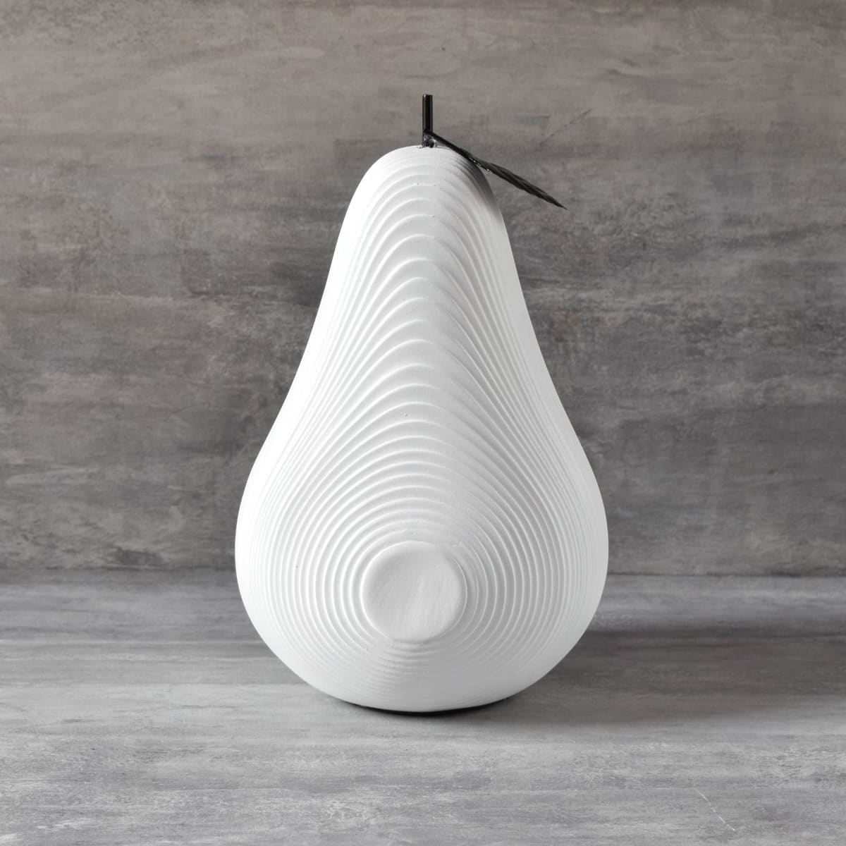 Corinna White Pear Sculpture - Home Artisan